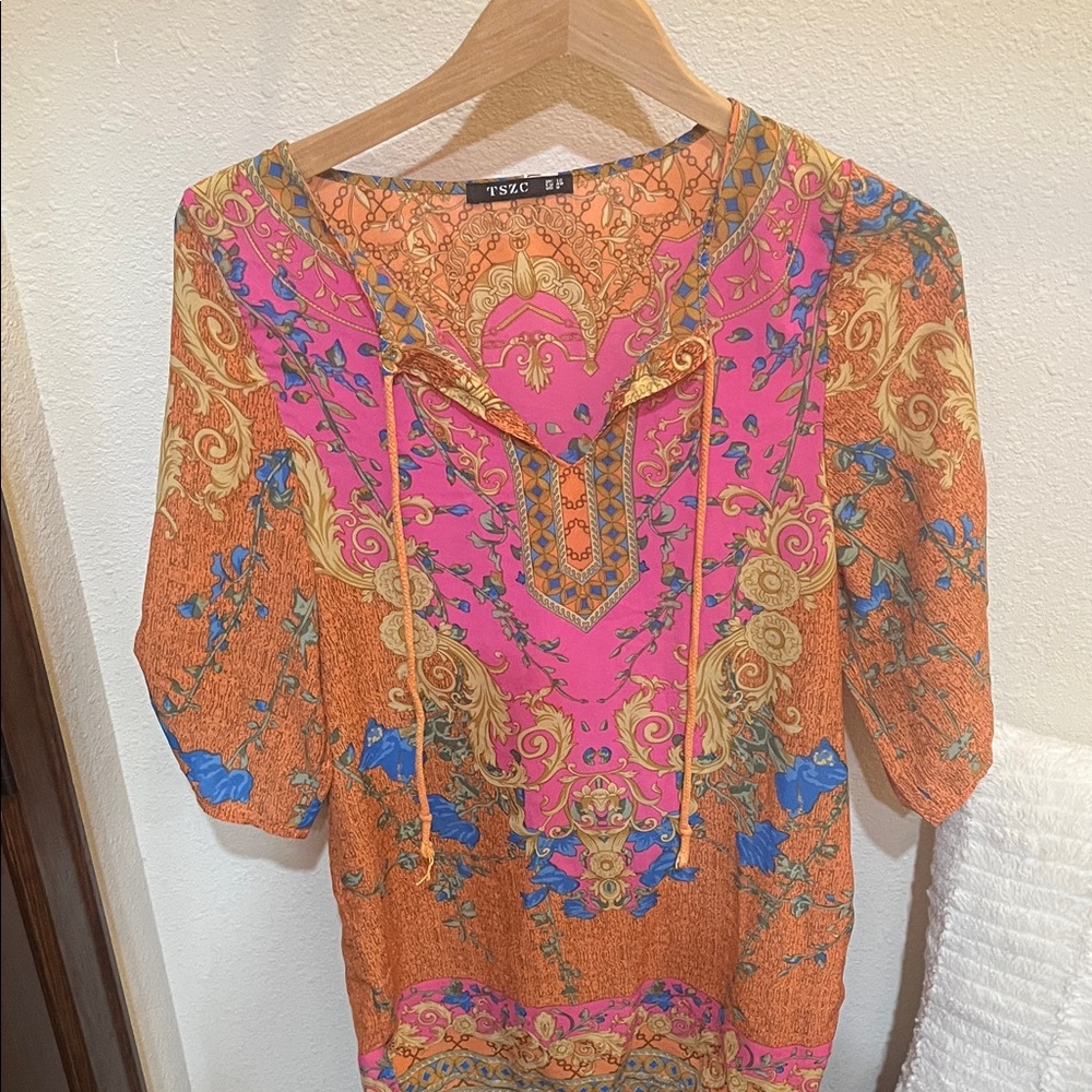 Women's Colorful Bohemian Blouse